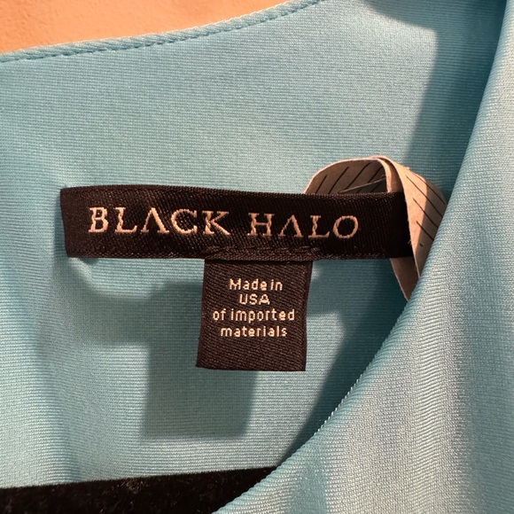 Black Halo Aqua Sheath Dress - Picture 3 of 11